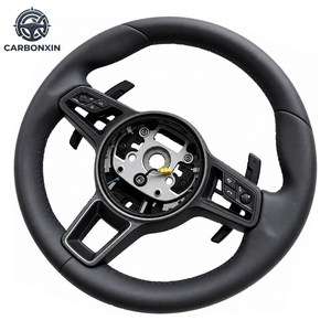 Volante Deportivo para Porsche Panamera/Cayenne/Macan/718/Boxster/Cayman 996/911/981/958/991 - Todo en Cuero Negro - Product Image 4