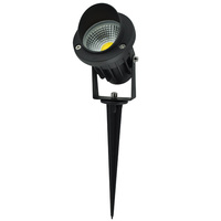 Éclairage paysager en aluminium IP67, projecteur LED à piquet pour jardin, CE LVD, garantie de 2 ans, angle de faisceau de 60°, blanc chaud doux 2700K, AC/DC12-24V