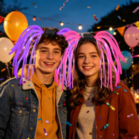 Serre-tête LED lumineux pour dreadlocks, accessoire de cheveux scintillant pour cosplay, Halloween, Noël, carnaval, fête costumée