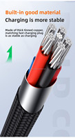 Cable de Carga USB Tipo C F8, Cable USB de Nailon Trenzado de Color, Cable de Nailon de Carga Rápida para iPhone 15 y Samsung