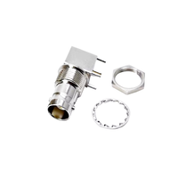 BNC Femelle Angle Droit pour PCB Mount Q9 Socket Coaxial Soudé BNC Connecteur