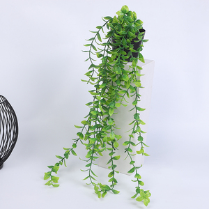 Plantes suspendues artificielles en pot, bonsaï réaliste, plantes artificielles d'extérieur, arrangements suspendus artificiels, vignes à feuilles artificielles - Product Image 3