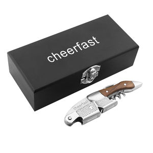 Tire-bouchon en bois d'olivier personnalisé avec embout en acier inoxydable <span class=keywords><strong>dans</strong></span> un coffret en bois haut de gamme pour <span class=keywords><strong>les</strong></span> anniversaires et Noël - Product Image 3