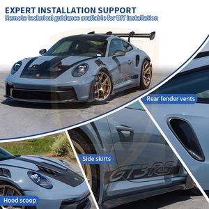 Kit carrosserie en fibre de carbone sèche le plus vendu pour <span class=keywords><strong>Porsche</strong></span> 911 992 GT3 RS, accessoires de voiture, pièces automobiles, kit aérodynamique complet - Product Image 5