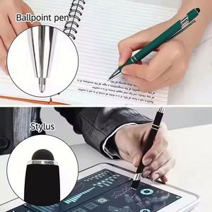 Business School Personalized 2-1 Mobile Touch Promotional Metal Custom Stylus Ballpoint Pen with Custom Logo Printed - Product Image 5