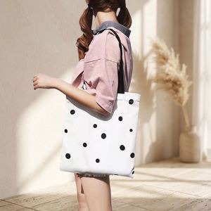 Eco Friendly <b>Medium</b> White Canvas <b>Tote</b> <b>Bag</b> Custom Logo Acceptable Reusable Open Top Grocery Shopping <b>Bag</b> Daily Usage - Product Image 3