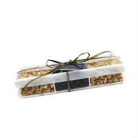 Marmer Acryl Drie Sectionele Tray Divider Glitter Lucite Opbergdoos Voor Koekjesfruit Plak Chocolade