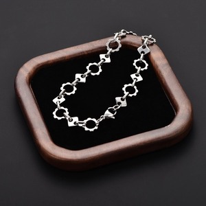 Pulseras de Metal Hip Pop, Cadena Redonda y Cuadrada de Acero Inoxidable, Tobilleras de Cable, Brazalete Hecho a Mano, Joyería Unisex - Product Image 2