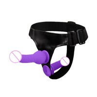 SacKnove Culotte en cuir unie et creuse pour adultes, avec godemiché à porter, jouet sexuel stimulant pour hommes et femmes
