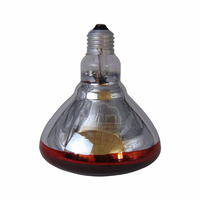 Nouvelle Lampe Chauffante Infrarouge Étanche en Plastique SHANGQINGTAI 100W/150W/200W/250W Rouge à Points pour Élevage, Ampoule de Couvaison pour Animaux de Compagnie