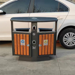 Tùy Chỉnh Ngoài Trời Thương Mại Kim Loại Thùng Rác Container Nhà Máy Đóng Gói Đường Phố Công Viên Chất Thải Công Cộng <span class=keywords><strong>Bin</strong></span> Đứng Cấu Trúc Dễ Dàng Truy Cập - Product Image 3