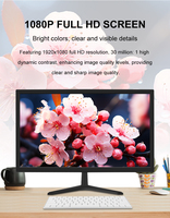 Écran LCD 19-27 pouces 75Hz 1K/4K/2K Noir Affichage de bureau professionnel