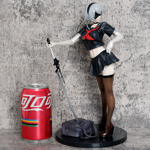 หุ่นฟิกเกอร์อะนิเมะ Nier automata, ตุ๊กตาโมเดลฟิกเกอร์สองหัว No.2รูปนักล่า2B yorha ขนาด29ซม. - Product Image 3