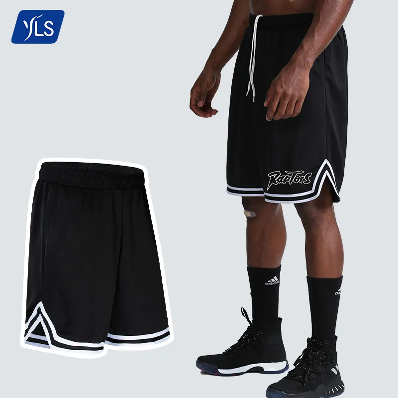 YLS Personalized Custom Polyester Sublimation Mesh Basketball Shorts High Quality Gym Wear Joggers For Men Fitness