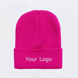 <span class=keywords><strong>Bonnet</strong></span> tricoté en acrylique doux pour adultes en promotion, Technique 3D du logo de broderie d'impression personnalisée pour la scène commerciale - Product Image 2