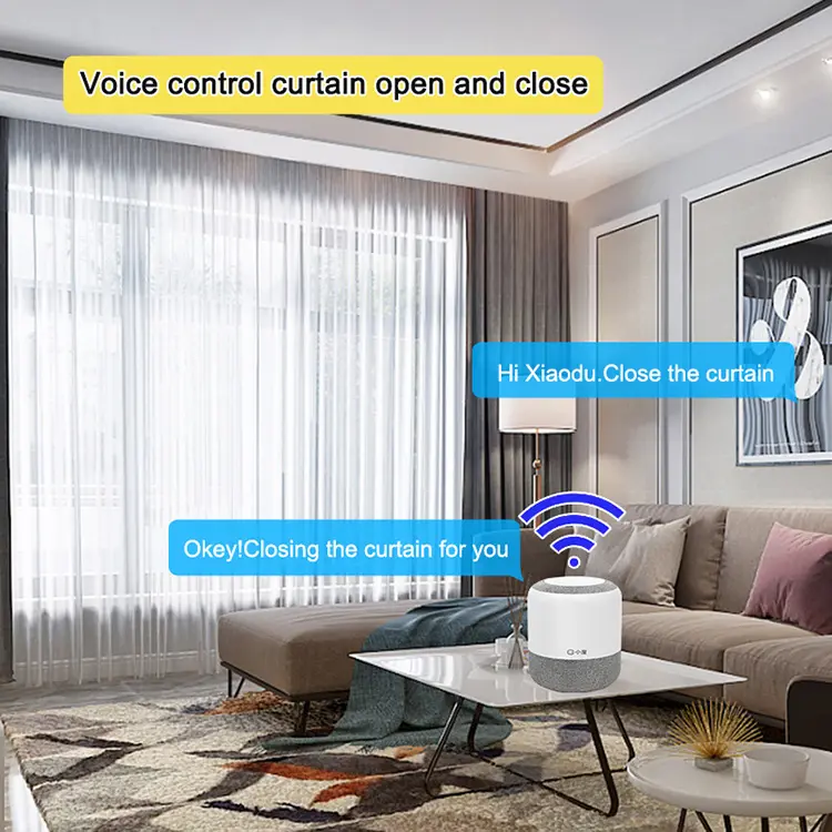 Sistema de Control remoto para cortinas eléctricas, Riel de cortina con Motor automático personalizado, pista motorizada inteligente para el hogar