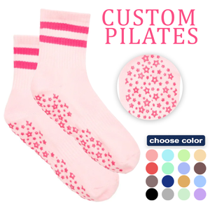 Calcetines Deportivos Antideslizantes de Primera Calidad con Logotipo del Fabricante, Calcetines de Yoga y Pilates para Mujer, Calcetines de Ballet con Empaque Personalizado - Product Image 1