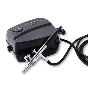 Ensemble d'aérographe professionnel <span class=keywords><strong>pour</strong></span> gâteaux en cuivre, compresseur à alimentation par gravité, couleurs de qualité <span class=keywords><strong>alimentaire</strong></span> <span class=keywords><strong>pour</strong></span> les pâtissiers, les studios de pâtisserie - Product Image 1