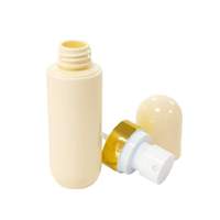 Emballage de protection solaire en PET de 30ml 60ml 80ml Flacon pulvérisateur fin hydratant avec sérigraphie cosmétique à bord or et argent