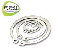 DSH 100Pcs Din471 SS304 C Type Hole Internal Circlips Retaining Ring 47-54 HRC Plain Finish 8.3mm Inner Diameter 1mm Thickness