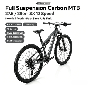 <span class=keywords><strong>NUEVA</strong></span> Bicicleta de Montaña Twitter 2026 de 27.5/29 Pulgadas con Suspensión Completa de Carbono, SX 12s Downhill MTB con <span class=keywords><strong>Horquilla</strong></span> <span class=keywords><strong>Rock</strong></span> <span class=keywords><strong>Shox</strong></span> Judy y Frenos de Disco Hidráulicos - Product Image 1