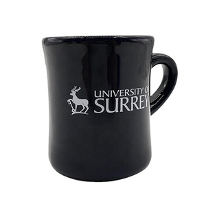 <b>Large</b> Straight Shape <b>Cup</b> Black Matte Glazed Stoneware Ceramic Mug - Product Image 3