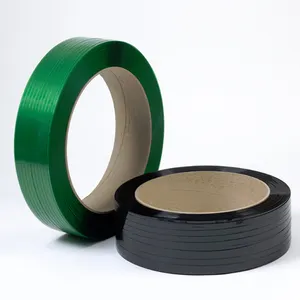 2024 Op Maat Gemaakte Polyester Bandband Voor Cargo Verpakking Zwarte Huisdierbandband Huisdierbandrol Voor Baksteenverpakking