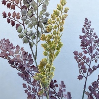Faux cèdre dégradé de couleur, branche souple au toucher réel, feuillage artificiel romantique français pour la décoration murale de chambre et de table à manger