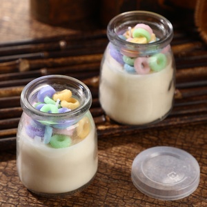 Bougies parfumées en cire de soja, beignet fait main, en forme d'art alimentaire, de nouveauté romantique, de luxe, fournisseur d'usine OEM à bas <span class=keywords><strong>prix</strong></span> - Product Image 5