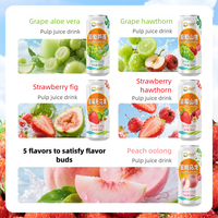 JUR Nieuwe Smaken Fabrikant OEM 490ml Grapefruit Sap Drank Gezond met Vruchtvlees Hoge Kwaliteit Gesteriliseerde Frisdranken