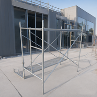 Plateforme d'échafaudage en poutre H avec passerelle et escalier tout-en-un, idéale pour la construction extérieure et l'utilisation moderne