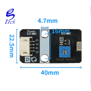 Module de capteur de vibration de marque originale de haute qualité Ph2.0 avec interrupteur anti-inversion et alarme à ressort à bille, noir - Product Image 2