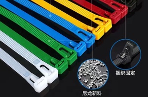 도매 7.2*200mm 공장 가격 좋은 품질 출시 재사용 가능한 나일론 케이블 넥타이 플라스틱 타이 스트랩 플라스틱 와이어 타이 - Product Image 5