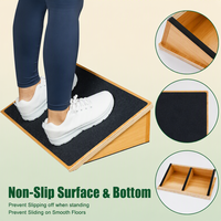 Planche inclinée en bois à angle fixe, surface antidérapante, base robuste, taille personnalisée OEM pour étirements des mollets, usage domestique et thérapie