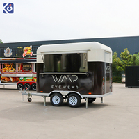 Remorque de camion-restaurant personnalisée CAMPTRL entièrement équipée, chariot de café, de crème glacée et de restauration rapide, cuisine mobile, USA