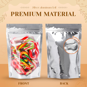Sachets refermables en aluminium transparent, anti-odeur, sous vide, avec fenêtre transparente, en Mylar, pour or et argent, à prix abordable - Product Image 3