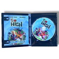 Sachets Mylar personnalisés en forme de cercle de dessin animé, pochettes exotiques de 3,5 g pour CD/DVD, sacs à bonbons découpés à la forme, holographiques, anti-odeur, Cali Packs