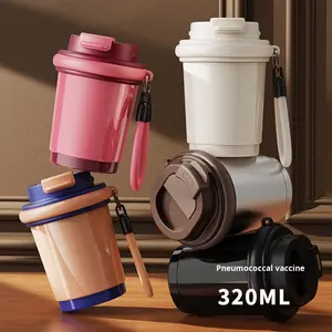 Tasse de voyage isolée en acier inoxydable 316 à la mode tasse à café en céramique de grande valeur tasse à eau gobelet Internet Portable personnalisé - Product Image 2