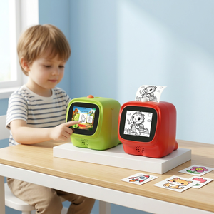 Kids Touch Screen <b>Thermal</b> <b>Printer</b> Drawing Machine Colorful Art Toy with <b>Bluetooth</b> Interface for Home Learning - Product Image 1