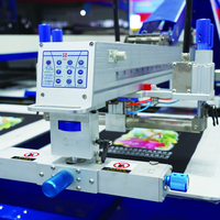 Nueva Máquina de Serigrafía Rotativa de 2 Colores con Pantalla Ovalada, Impresora Automática de Prendas, Etiquetas de Tela, 2 Estaciones, 900 Piezas/Hora