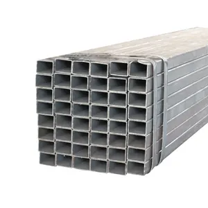 Tubo de acero cuadrado galvanizado/negro de alta calidad, tubo cuadrado de acero personalizado de 65x65 Mm, tubo de Metal hueco cuadrado de 3x3 pulgadas