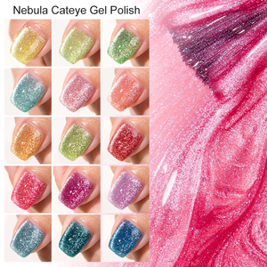 Preço de Fábrica, Amostras Grátis: Esmalte em Gel para Unhas 15ml, Livre de TPO/HEMA, Profissional UV, Efeito Olho de Gato Nebulosa - Product Image 5