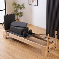 Chaise de Pilates en bois de chêne, chaise Wunda, équipement de fitness en bois massif pour studio à domicile, résistance réglable