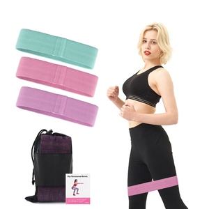 Fasce di resistenza per gambe, glutei, cosce e glutei, fasce per allenamento in tessuto antiscivolo per uomo/donna - Product Image 6