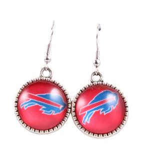 أقراط جديدة على شكل أزرار بتصميم عتيق لفرق دوري كرة القدم الأمريكية NFL32، أقراط بسيطة وجذابة - Product Image 1