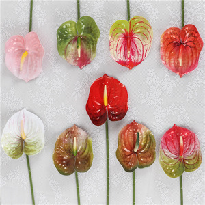 Flor Artificial de Anturio 3D Shinhana Jun, 62 cm, Plástico, Decoración para Bodas y Hogar - Product Image 1