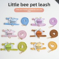 Harnais et laisse pour animaux de compagnie en nylon doux et réglable de type H, anti-évasion, pour petits chiens