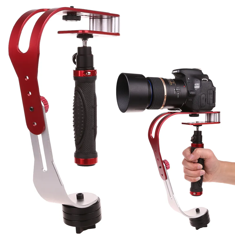 Stabilisateur de caméra Go pro DSLR SLR, en alliage d'aluminium, cardan tenu à la main, pour appareil photo numérique de Sport DV
