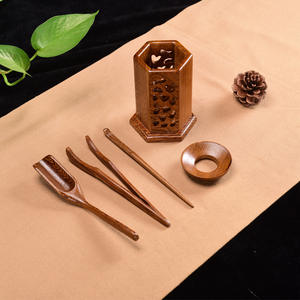 Boîte à <span class=keywords><strong>thé</strong></span> en bois de style chinois vintage, double bonheur creux, semi-circulaire carrée - Product Image 4