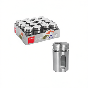 Metaltex Spice Shakers 16 Pack Stainless Steel With <b>Window</b> For Kitchen Use - Product Image 2